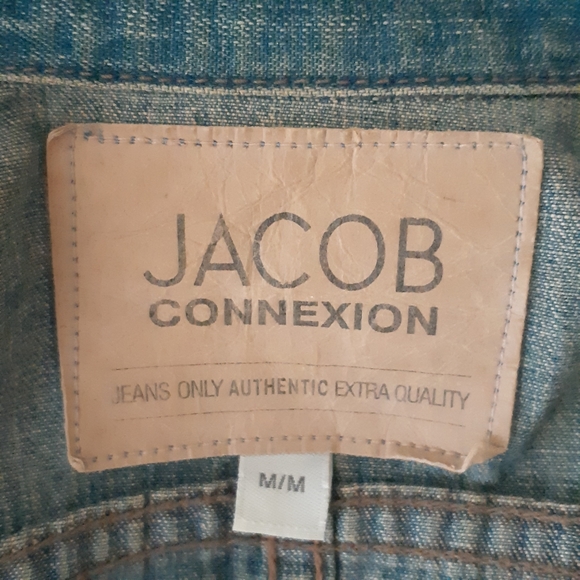 Jacob Connexion Denim Jacket Zip Up Super Cute - Picture 7 of 11